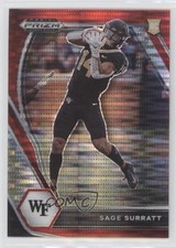 2021 Panini Prizm Draft Picks Red Pulsar Prizm Sage Surratt #134 i2k