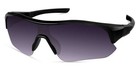 Harley-Davidson Men's Semi-Rimless Sunglasses, Shiny Black w/ Gradient Lens