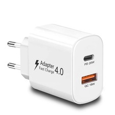European Travel Plug Adapter, Europe Charger PD20W QC18W European USB C Charg...