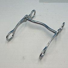 5  Chrome Western Low Port Grazing Curb Horse Bit 6 3/4  Cheeks