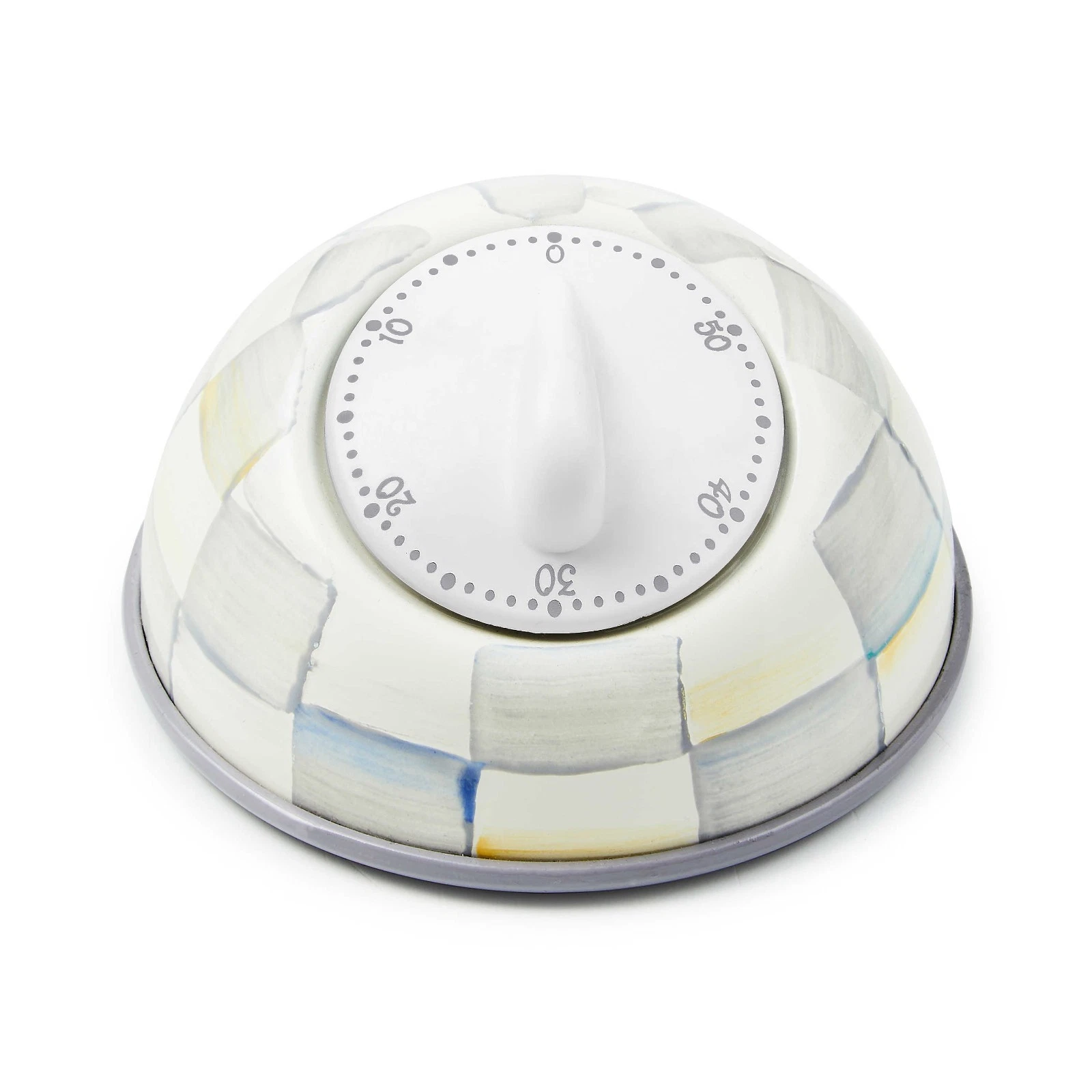 MacKENZIE CHILDS STERLING CHECK KITCHEN TIMER BNIB