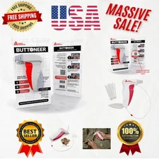 NEW! No Sew Button Fastening System - Attaches in Seconds - Ergonomic Design