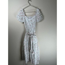 LoveShackFancy Clementine Eyelet Dress Size 2 Coquette Floral Girly Midi Length 