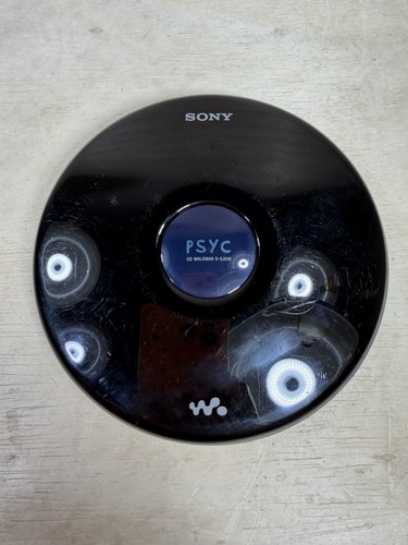 Vintage Sony PSYC CD Walkman D-EJ010 Portable CD Player Black Navy Tested