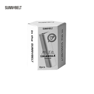 SUNNYBELT Super Clean Triangular Eraser for Students Exam Writing Wipes into Str