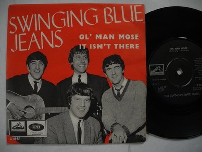 SWINGING BLUE JEANS Ol' Man Mose / It Isn't There 45 7'' single 1964 Sweden EX