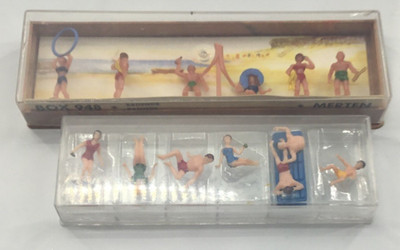 Merten 948 Bathing 5 Figurines H0 New Germany Plus Unbranded Beach Figures