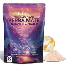 Yerba Mate - Instant Tea Powder,Gut Health, Focus, Energy Support - 30 Servings