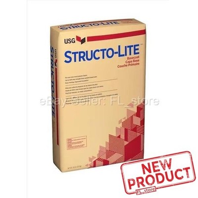 Sheetrock USG STRUCTO-LITE White All Purpose Basecoat Gypsum Plaster 50 lbs NEW