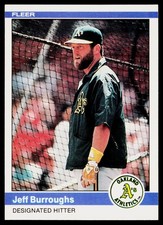1984 Fleer #440 Jeff Burroughs - VG