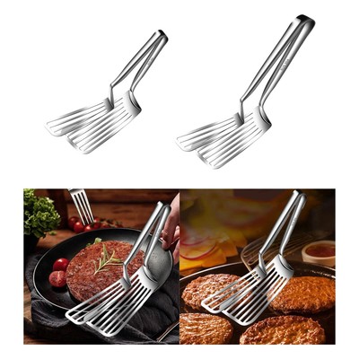 Flipper Spatel mit Zange Home Küche Kochen Werkzeug für Brot Fleisch Steak