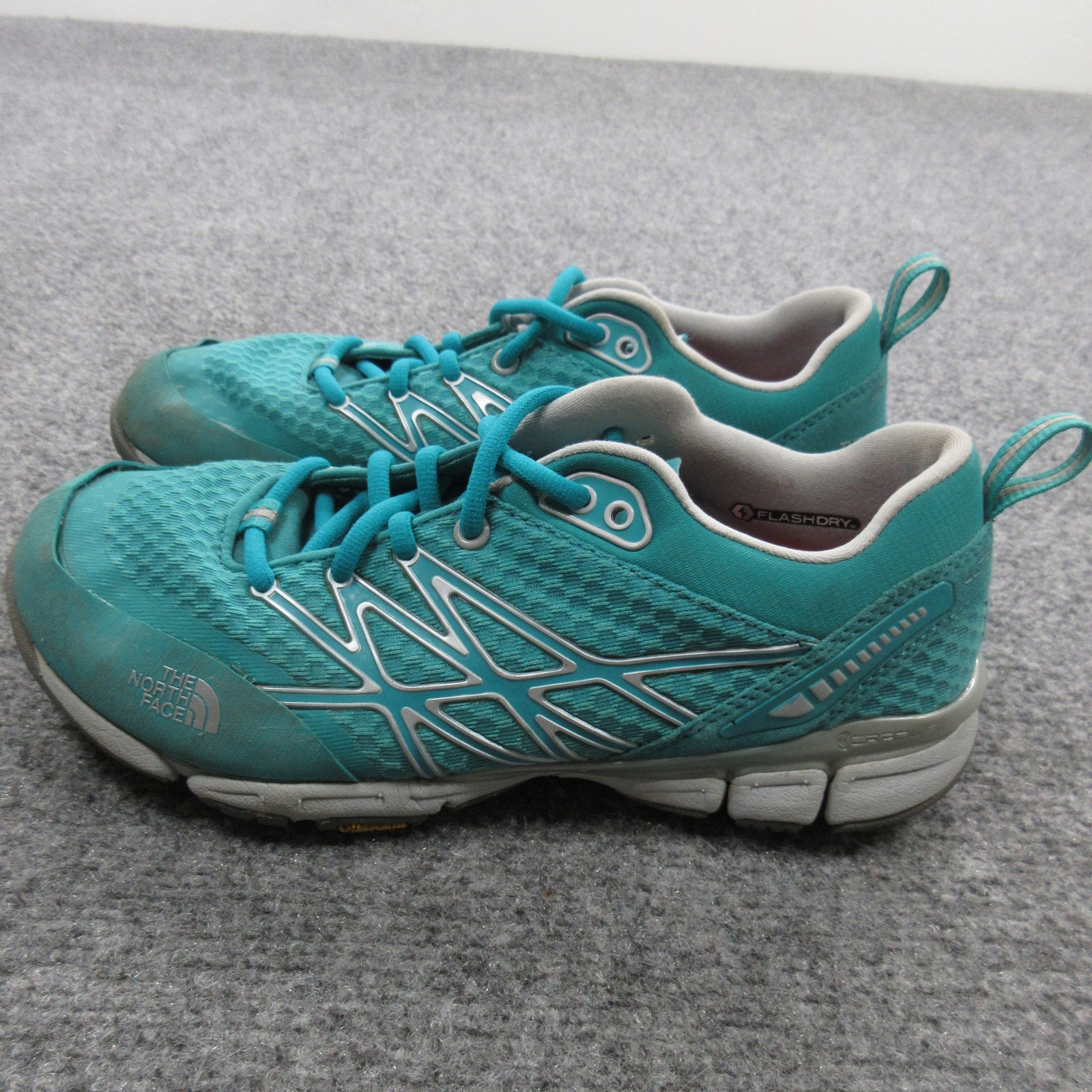 North Face Ultra Kilowatt Shoes Womens Size 6.5 FlashDry Vibram Trail Running