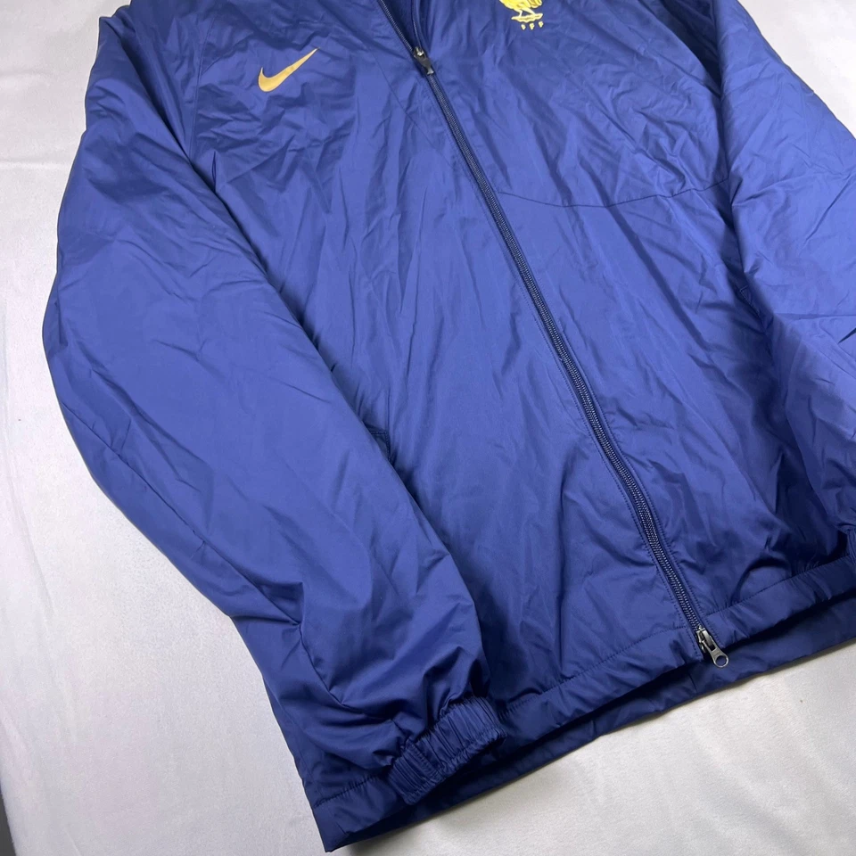耐克 France Strike Dri-FIT 连帽足球夹克男式中号 DH4698-410 全新 — 第 4/4 张图片