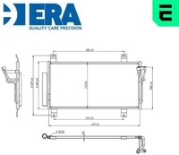 ERA 667431 Kondensator FüR Klimaanlage Kondensator Klimaanlage FüR Mazda