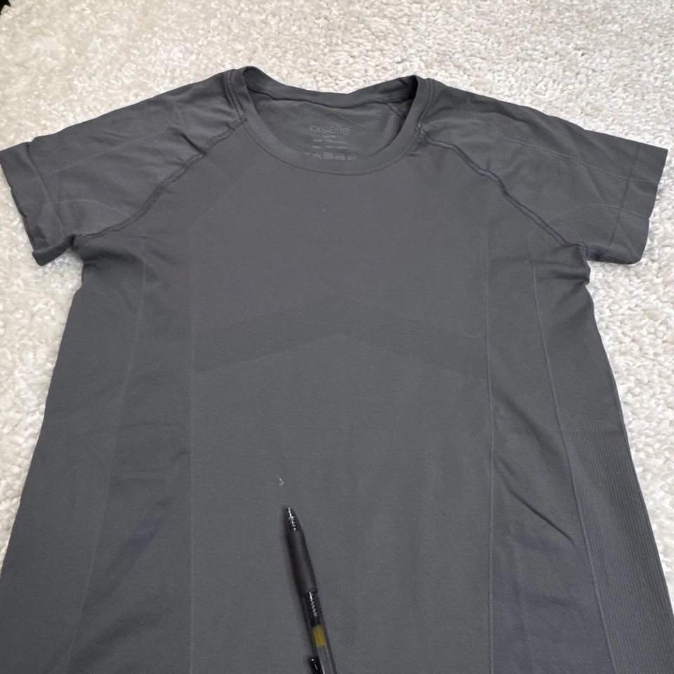 Camiseta gris manga corta Oiselle Wazelle para mujer mediana Foto 4 de 4