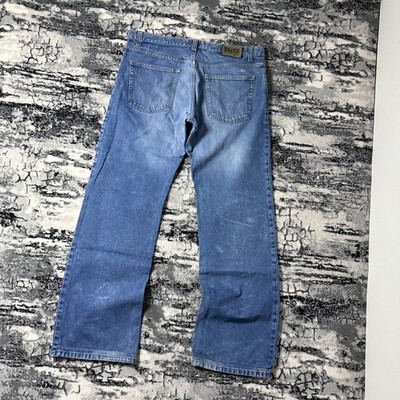 VINTAGE D&G Dolce & Gabbana ITTIERRE Baggy Jeans Size 36 Big Logo Plate Y2K