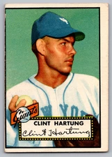 1952 TOPPS #141 CLINT HARTUNG GIANTS