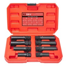 6 Spline  7 Spline Lug Nut Socket Set, Drive Wheel Lock Key, Locking Nut Rem...