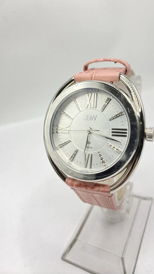 Reloj Pulsera BW Lujo Mujer Gigi Diamante con Cuero Rosa Original FUNCIONA Foto 4 de 4