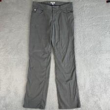 Peter Millar Pants Mens 34x31 Grey EB66 Golf Performance Chino Flat Front