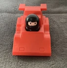 Vintage 1983 Fisher Price Little People Red Race Car And Driver