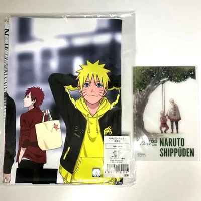 Naruto 20th Anniversary B2 Fabric Poster & Clear Card Set Funtos Official