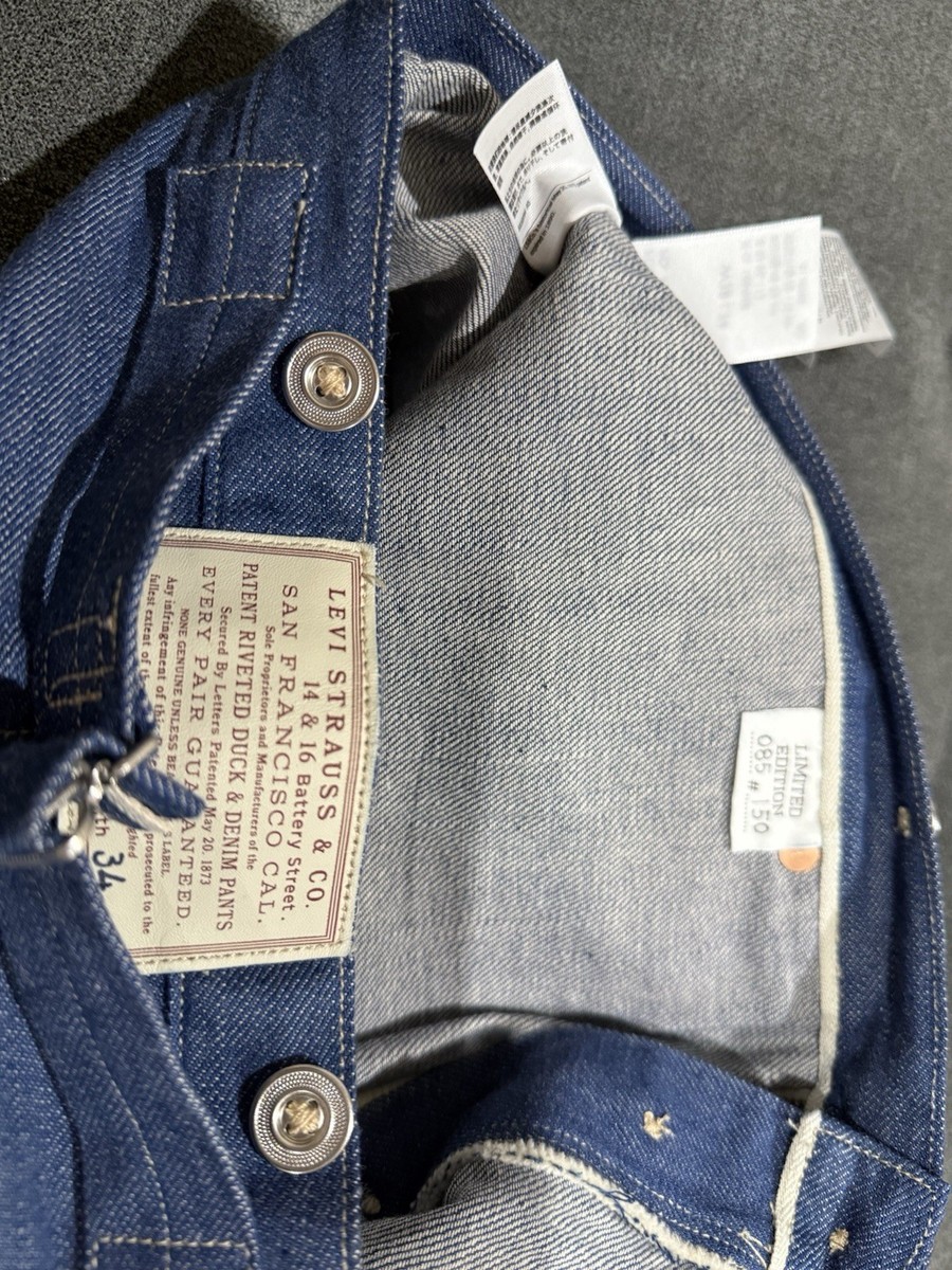 LEVIS VINTAGE CLOTHING LIMITED EDITION 1873 XX OVERALL WAIST