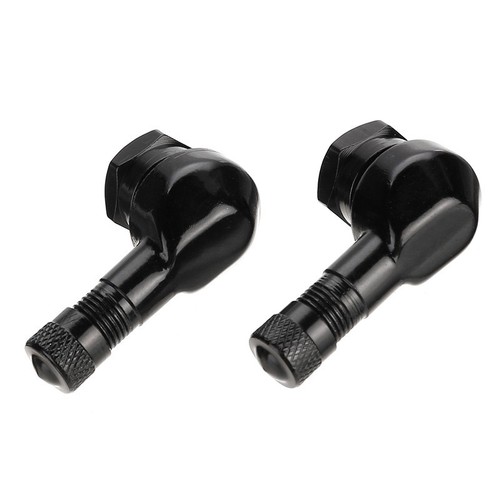 2pcs Black Motorcycle CNC 90-Degree Angle Wheel Tire NCY Leak-proof TWPO Valve - Picture 4 of 9