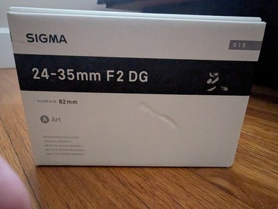  BRAND NEW Sigma - 24-35mm f/2 DC HSM Art Standard Zoom Lens for Canon - Black