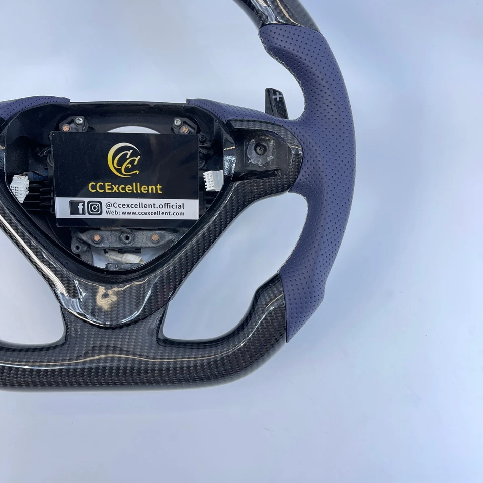For Acura TSX 2009-2014 carbon fiber steering wheel/core/trim/Paddle shifters - Image 2 of 4