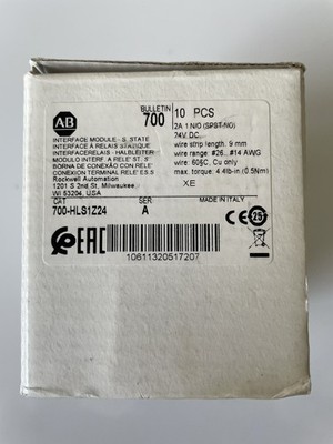New In Box Genuine AB 700-TBS24Contactor   Box of 10