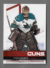TYSON SEXSMITH 2012-13 UPPER DECK YOUNG GUNS ROOKIE CARD #243. rookie card picture