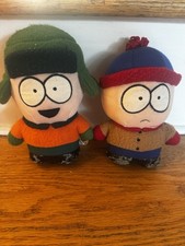 Vintage Set Of 2 South Park Stan Kyle Plush CRACKING PEELING FEET 1998 7   