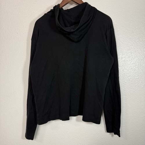 Dolce & Gabbana Big Logo Spell Out Hoodie Black Vintage Made In Italy Faded XL - Picture 2 of 6