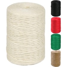 Natural Jute Twine 600 Feet Long Colored Twine Rope for Crafts Gift Wrapping