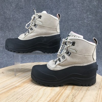 Itasca Boots Womens 10 Granite Peak Thinsulate Insulated Winter Beige Ankle Top