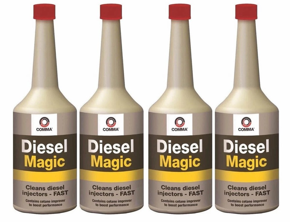 4 x Comma Car Diesel Magic One Treatment Cleans Diesel Injector