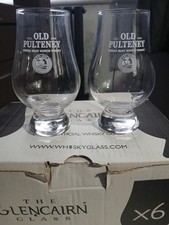 2 X  Whisky Nosing glass Old Pulteney Scottish whisky Homebar Pub 