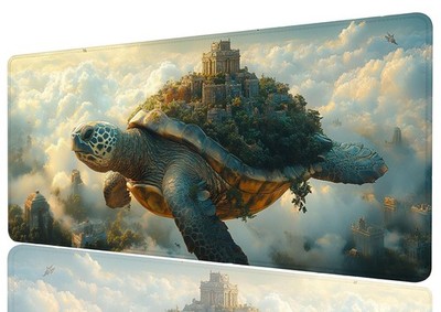 Turtle Extended Mouse Pad Island Sunlight Ancient Cloud Mousepad XL Large Gaming
