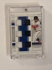2020 Panini National Treasures - Game Gear Materials Sixes Ronald Acuña Jr....