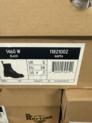 Dr. Martens Women 1460W Eight-Eye Lace-Up Boot, Blk Nappa - US