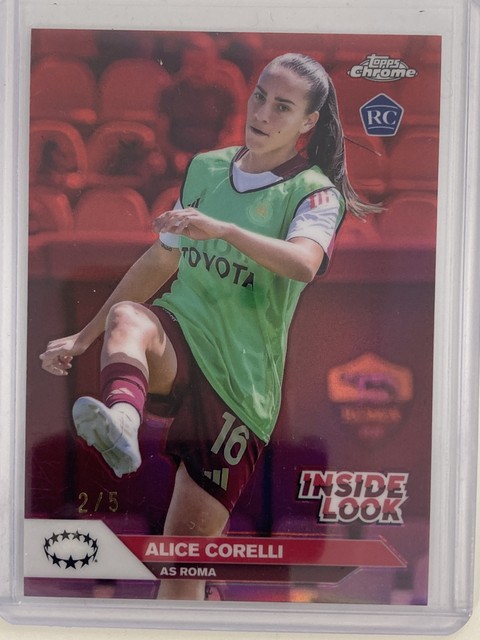 TOPPS WOMENS CHROME 2025 ALICE CORELLI AS ROMA INSIDE LOOK 2/5