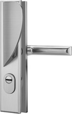 Achkey T&uuml;rsicherungsbeschlag Zylinderschutz Aluminium Silber Quadrat Griff Knopf