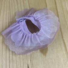 Barbie Doll Layered Tutu Skirt Glittery Purple Scalloped Hem