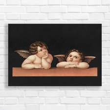 Vintage Cherub Angels Canvas Print Large Picture Wall Art