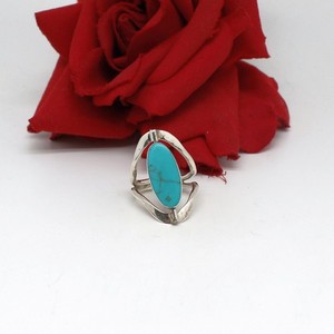Sterling Silver Onyx Turquoise Flip Mexico Ring Size 9 7.66g CAT RESCUE