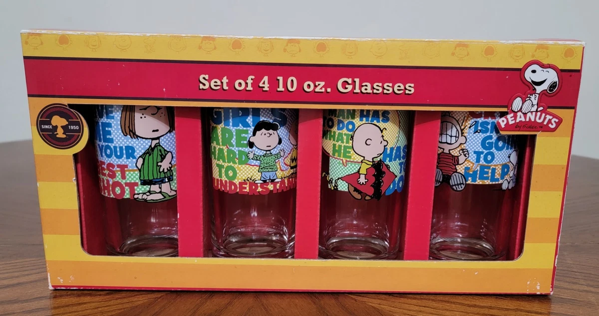 Snoopy Drinking Glasses In Collectible Peanuts Cups & Mugs for sale | eBay