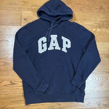 Gap Navy Blue Logo Pullover Hoodie
