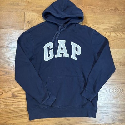 Gap Navy Blue Logo Pullover Hoodie