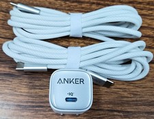 Anker 30W Wall Charger Bundle Foldable Plugs 2 6ft USB C-C Cables B2698H21